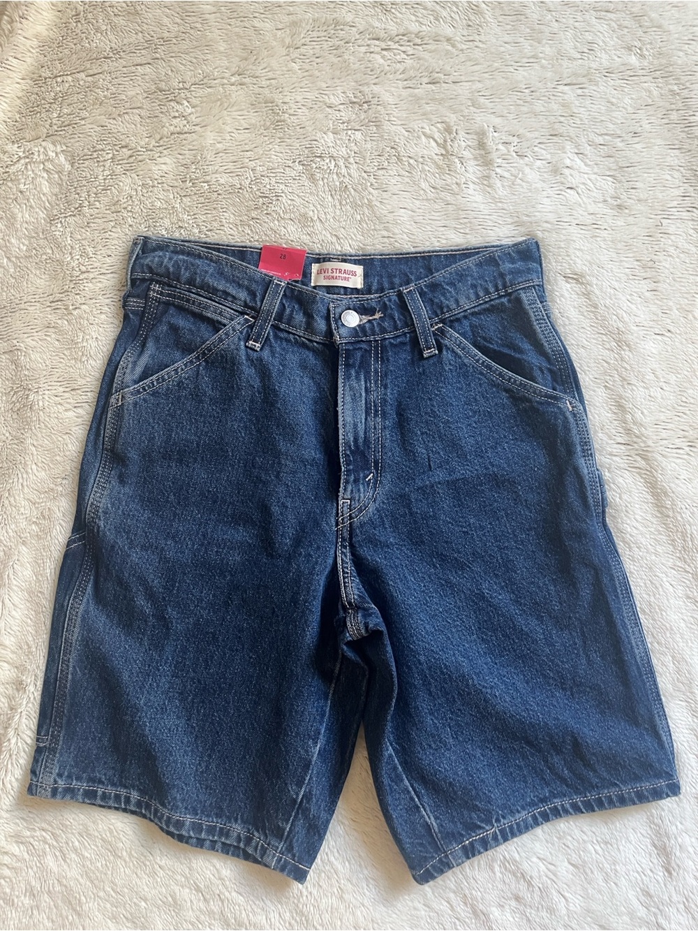 Levi's Men's Navy Blue Denim Shorts